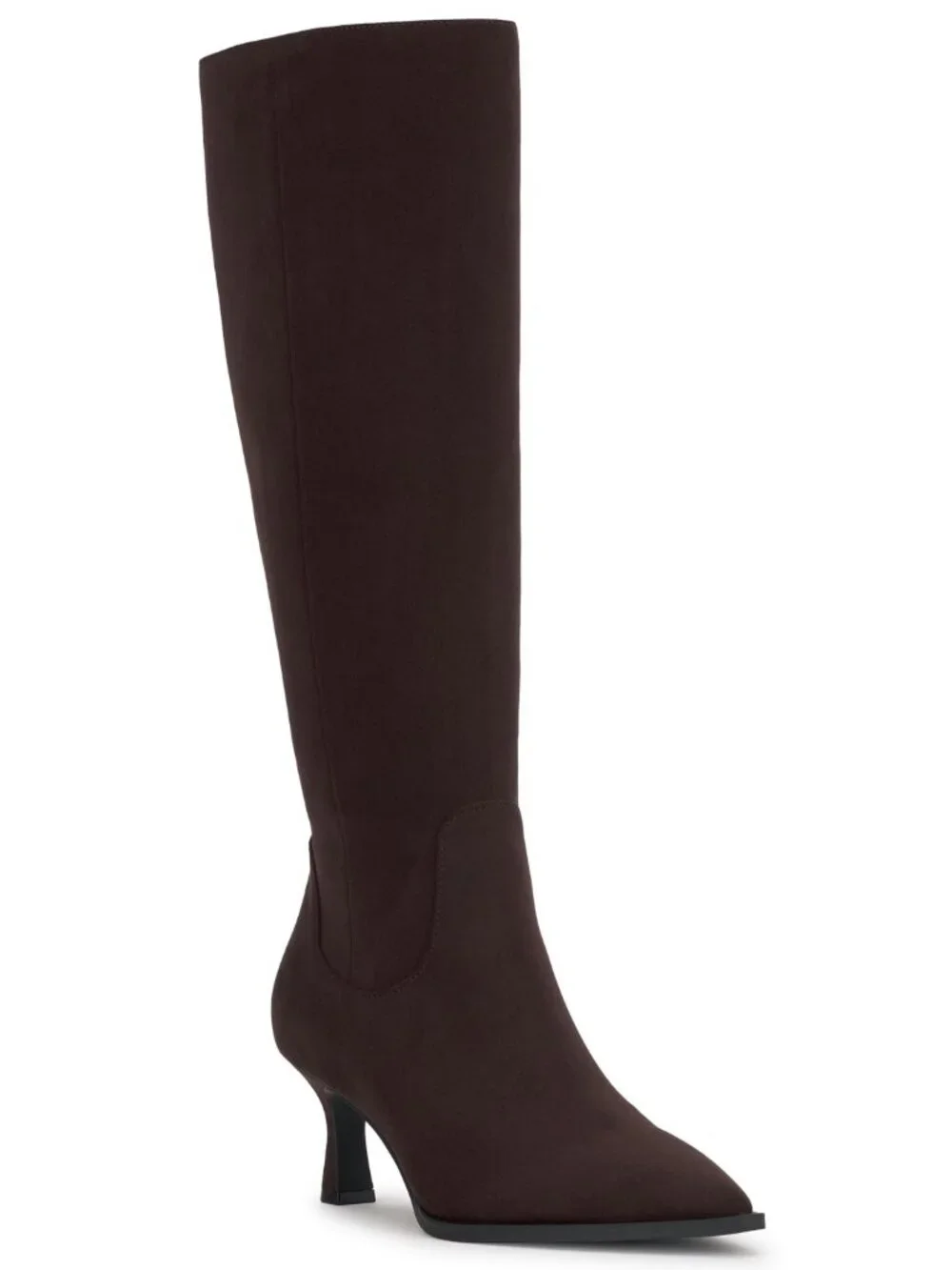 INC Bryana Wide Calf Pointed Toe Knee High Boots Truffle Size 10 M NWT